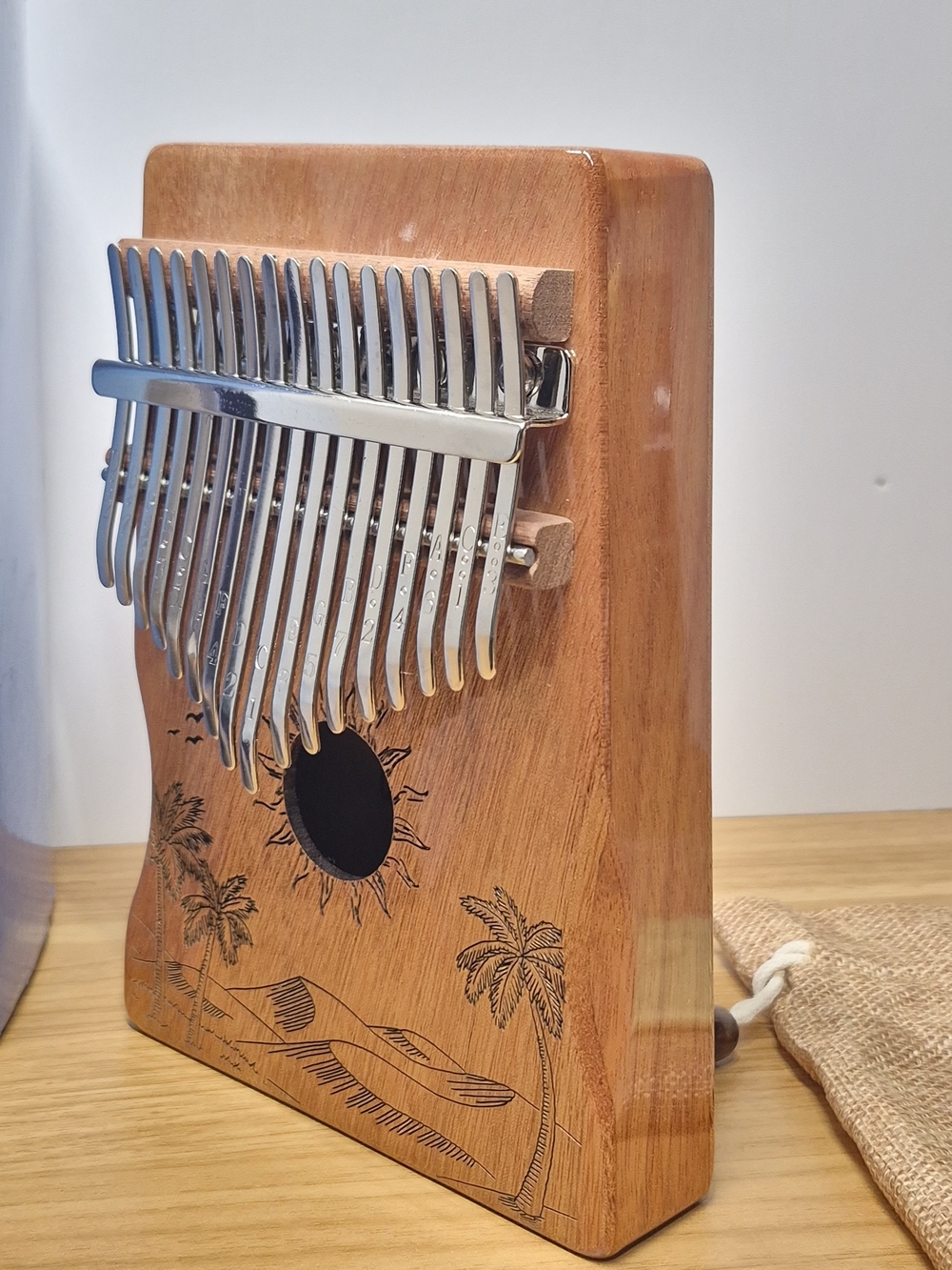 Orora Wooden 17-Key Kalimba Thumb Piano Complete Gift Set NIB - Picture 8 of 16